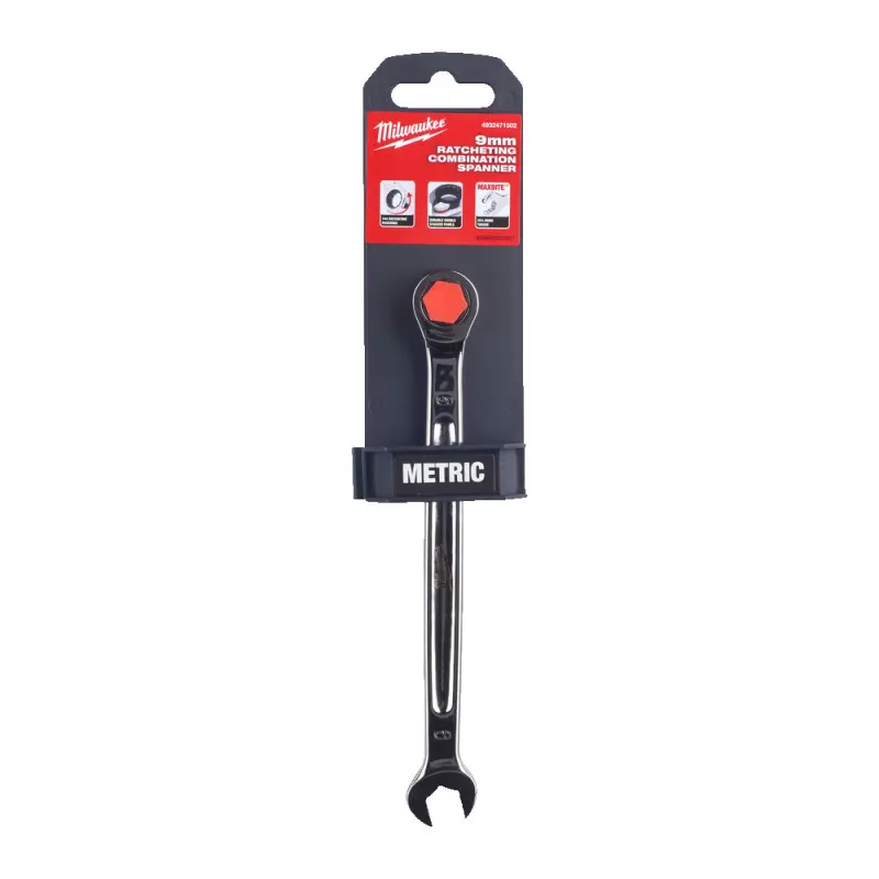 Očkoplochý ráčnový klíč 9 mm MAX BITE™ Milwaukee 4932471502 (MI4932471502)
