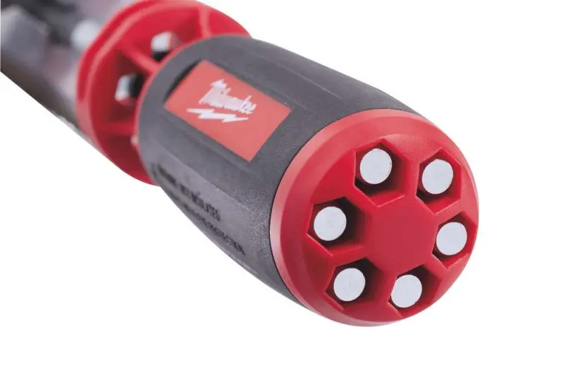 Ráčnový šroubovák s úložištěm imbus bitů Milwaukee, Multi-bit 9v1 (HEX - 88mm dlouhé bity) - Sada 9 dílů (MI4932471599)