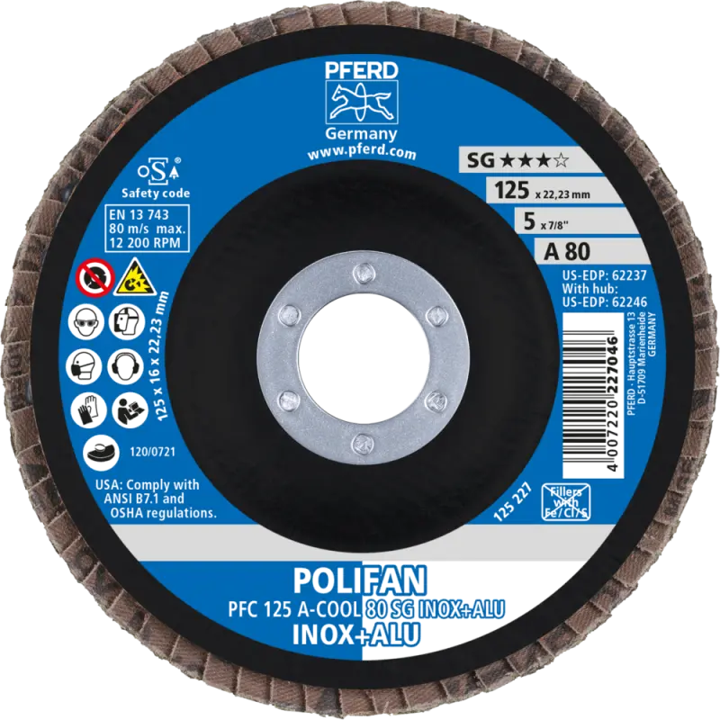 PFC 125 A-COOL 80 SG INOX+ALU KOTOUČ LAMELOVÝ SG-A (PF4007220232965)