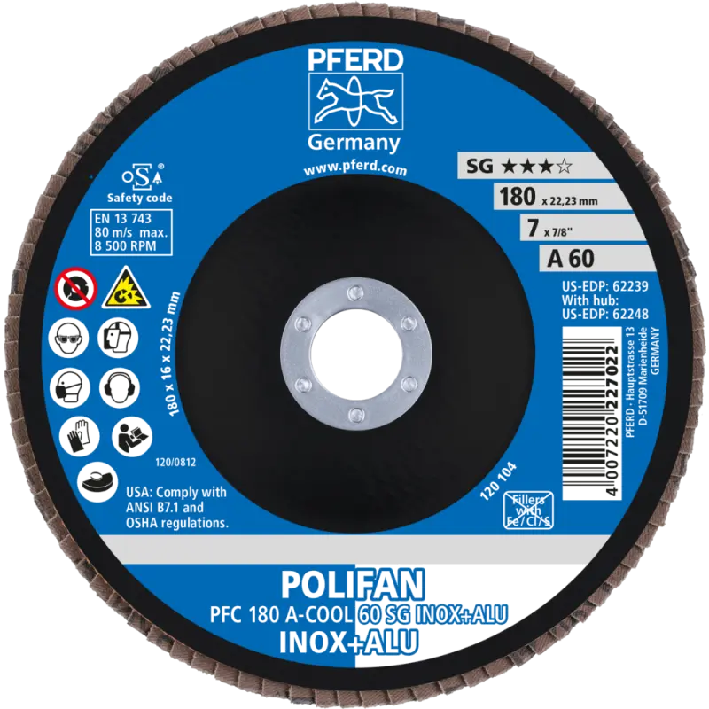 PFC 180-22 A 60 SG-COOL/22,2  KOTOUČ LAMELOVÝ SG-A (PF4007220232996)