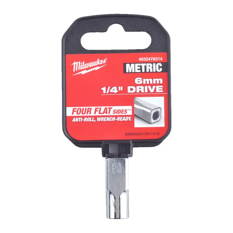 Hlavice FOUR FLAT™ 1/4" 6 mm Milwaukee 4932478314 (MI4932478314)