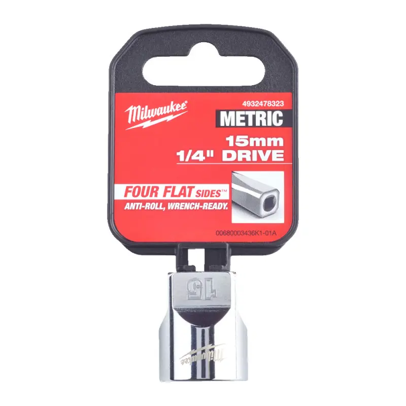 Hlavice FOUR FLAT™ 1/4" 15 mm Milwaukee 4932478323 (MI4932478323)
