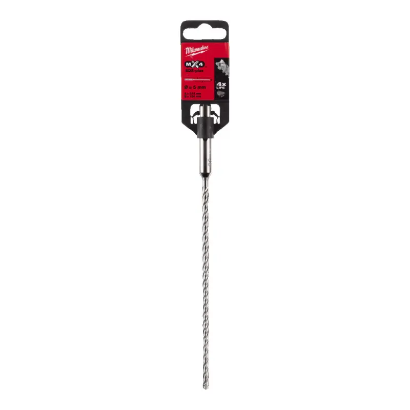 Čtyřbřitý vrták Milwaukee 4932478465 MX4 pr. 5 x 215 mm, SDS-Plus (MI4932478465)