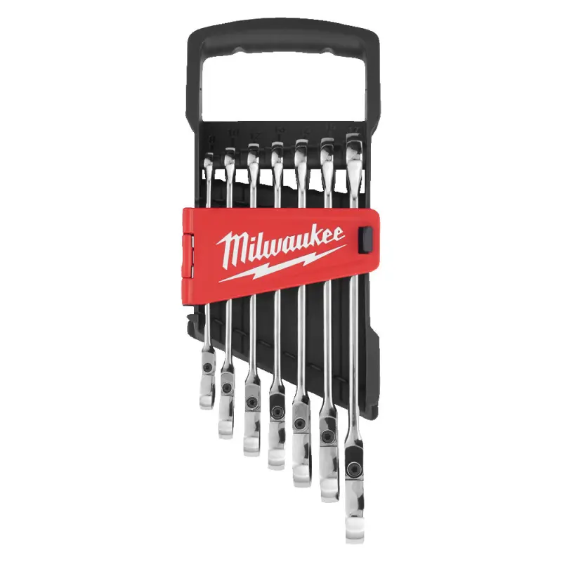 Očkoploché ráčnové klíče 8 ÷ 17 mm MAX BITE™ Milwaukee 4493247857. Sada 8 dílů (MI4932478557)