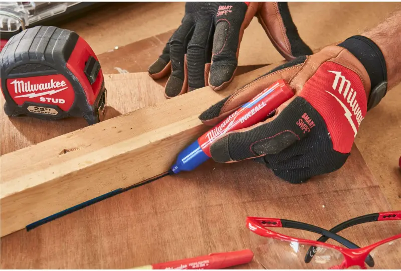 Pracovní rukavice Milwaukee HYBRID LEATHER, hybridní kožené, velikost 7 (S), 1 pár, 4932479726