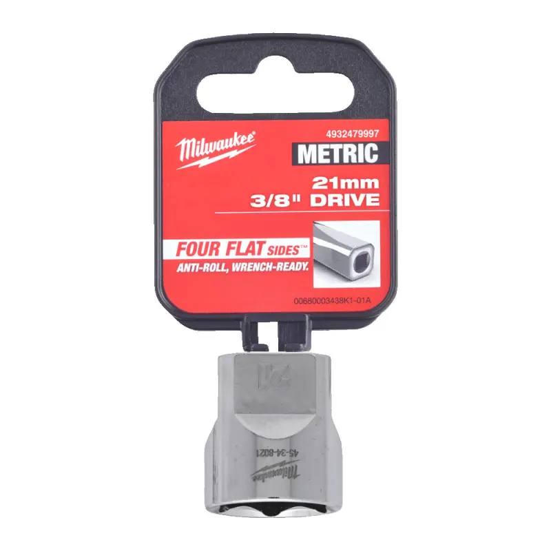 Hlavice FOUR FLAT™ 3/8" 21 mm Milwaukee 4932479997 (MI4932479997)