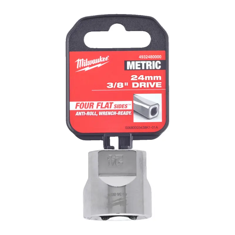 Hlavice FOUR FLAT™ 3/8" 24 mm Milwaukee 4932480000 (MI4932480000)