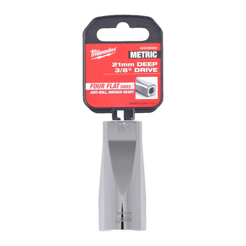 Nástrčná hlavice FOUR FLAT™ 1/2" 21 mm Milwaukee 4932480002, prodloužená (MI4932480002)