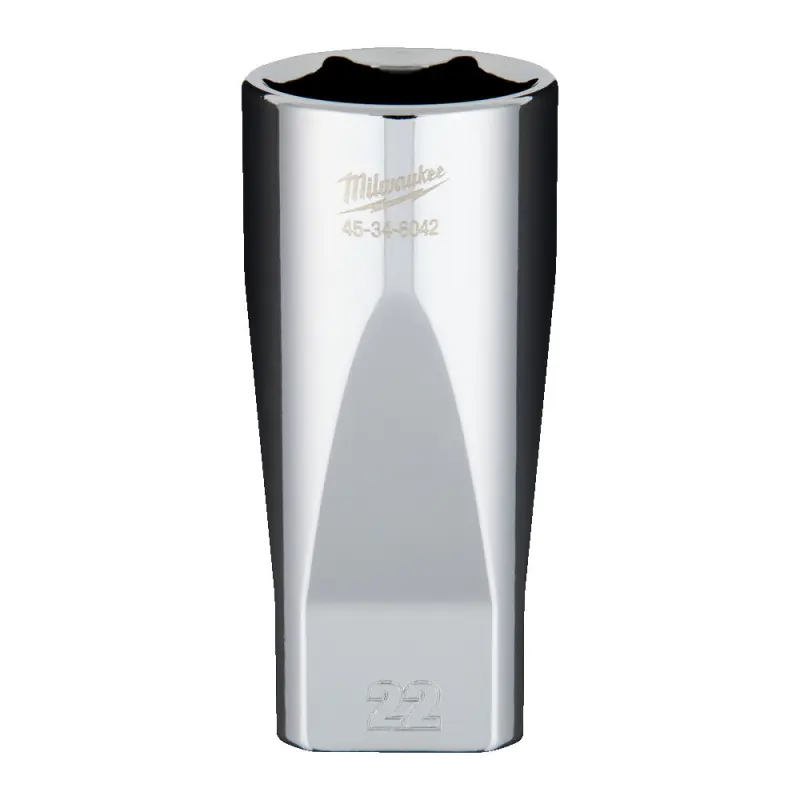 Nástrčná hlavice FOUR FLAT™ 1/2" 22 mm Milwaukee 4932480003, prodloužená (MI4932480003)