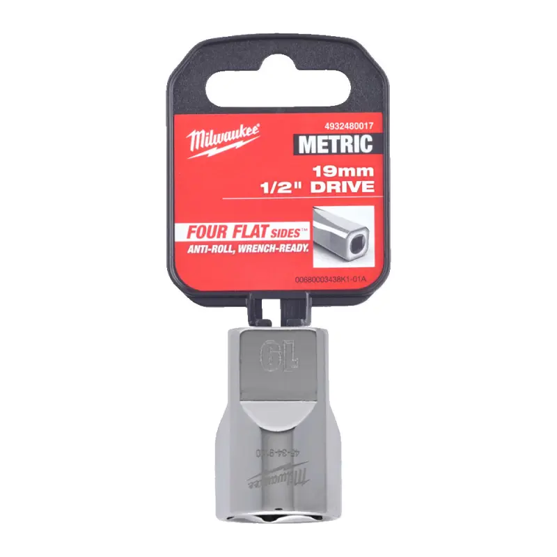 Hlavice FOUR FLAT™ 1/2" 19 mm Milwaukee 4932480017 (MI4932480017)