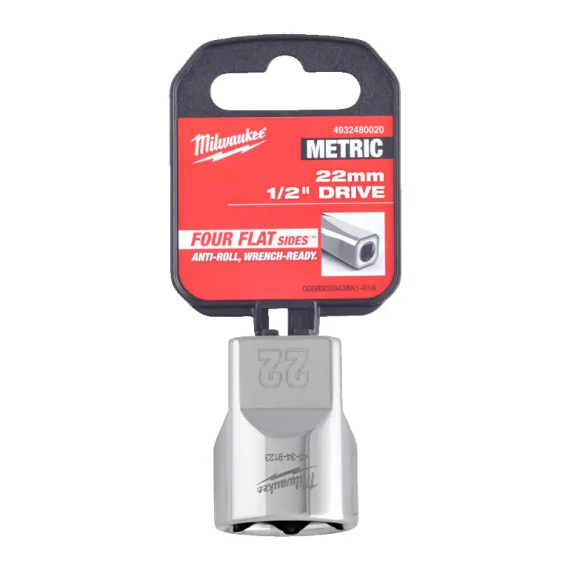 Hlavice FOUR FLAT™ 1/2" 22 mm Milwaukee 4932480020 (MI4932480020)