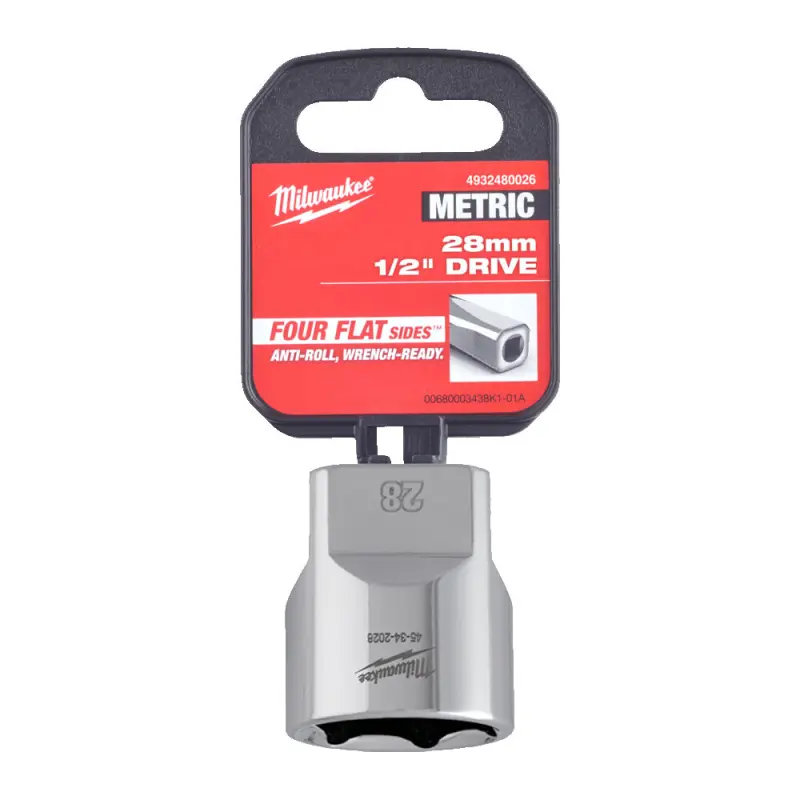 Hlavice FOUR FLAT™ 1/2" 28 mm Milwaukee 4932480026 (MI4932480026)