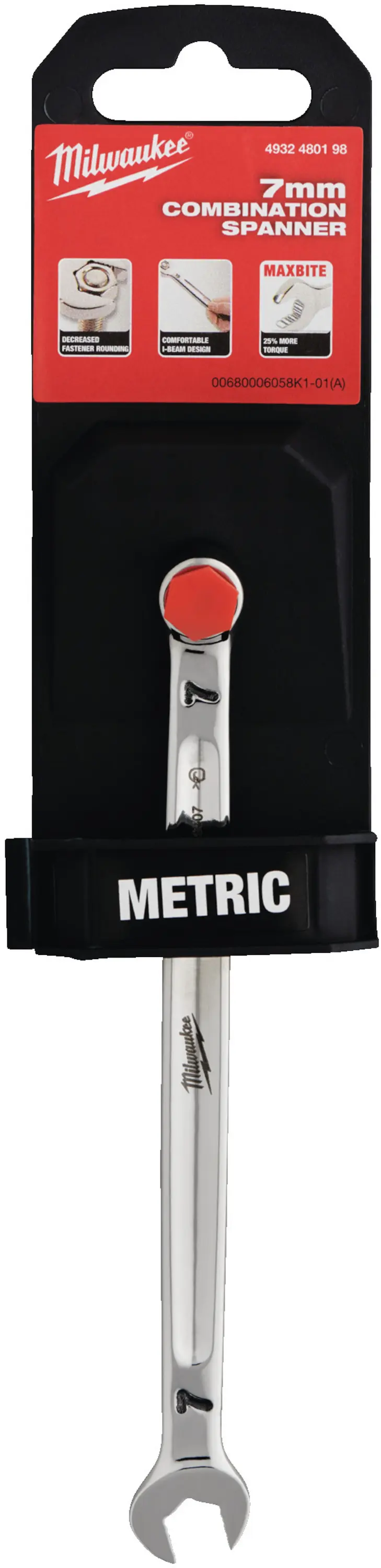 Očkoplochý klíč Milwaukee 7 mm MAX BITE, 4932480198