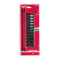 Průmyslové hlavice Shockwave 1/4"  4 ÷ 13 mm na liště Milwaukee 4932480453 dlouhé (Sada 12 dílů) (MI4932480453)