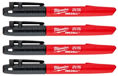 Značkovač Milwaukee INKZALL™ - černý (Sada 4 ks) (MI4932480551)