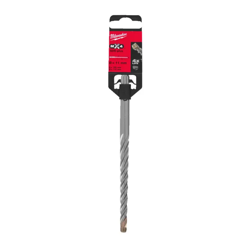Čtyřbřitý vrták Milwaukee 4932492022 MX4 pr. 11 x 160 mm, SDS-Plus (MI4932492022)