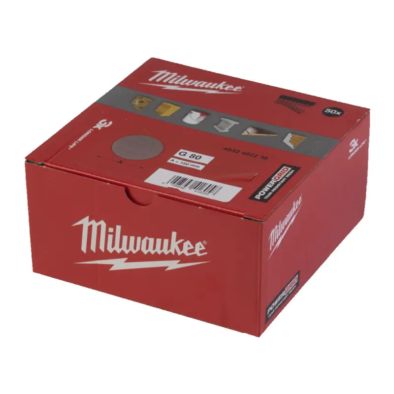 Síťové brusné listy pr. 150 mm pro excentrické brusky P80 Milwaukee 4932492238 (50 ks) (MI4932492238)