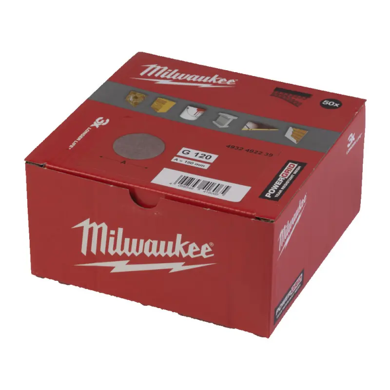 Síťové brusné listy Milwaukee pro excentrické brusky PG 150 HL G120 (50 ks) 4932492239 (MI4932492239)