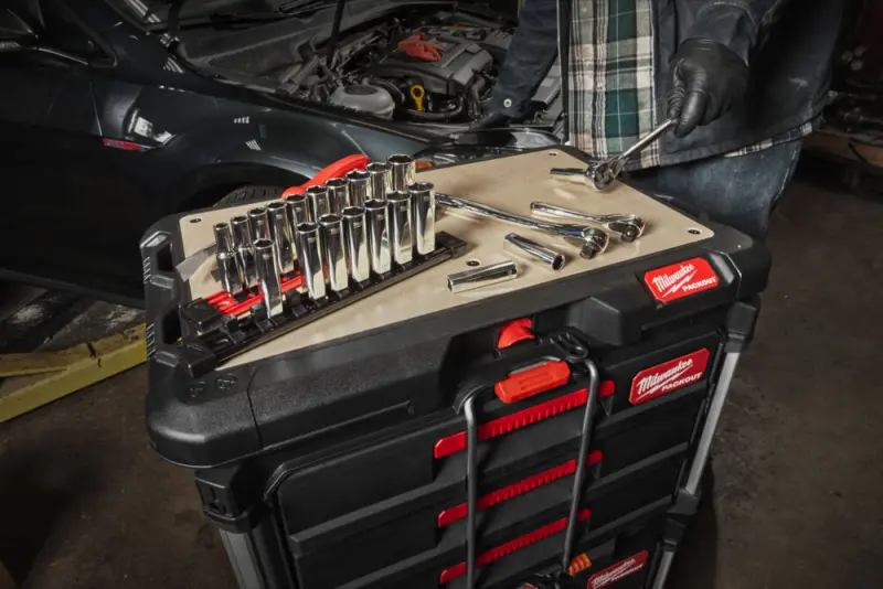 Nástrčné hlavice 3/8" šestihran 5/16 ÷ 7/8" Milwaukee 4932492510 - chromované, prodloužené, palcové (Sada 10 dílů) (MI4932492510)