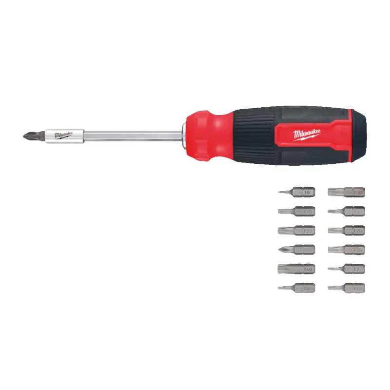 Šroubovák s úložištěm bitů Milwaukee, Multi-bit 14v1 TORX a PH - Sada 14 dílů (MI4932492810)