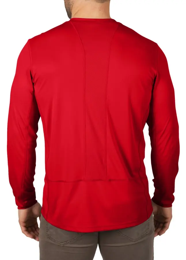 Triko funkční Milwaukee WORKSKIN™ s dlouhým rukávem červené (XXL) 4932493087 (MI4932493087)