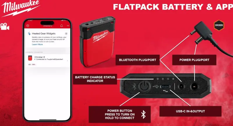 Vyhřívaný plášť Milwaukee M12 HJBL6-0 (L) černý (MI4932493821)