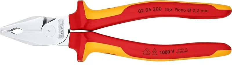 Kombinované kleště 200 mm Knipex 02 06 200 SB - silové (K 02 06 200 SB)