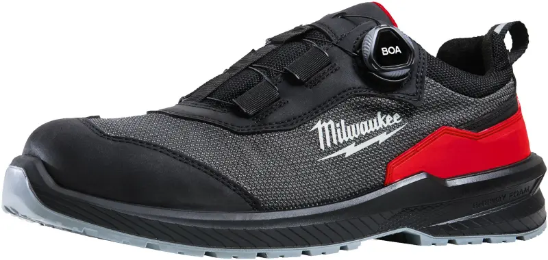 Bezpečnostní obuv, textilní svršek, polobotky, systém BOA® Fit Milwaukee Flextred™ S1PS B1L110133 ESD SC FO SR černé (vel.44), 4932498088 (MI4932498088)