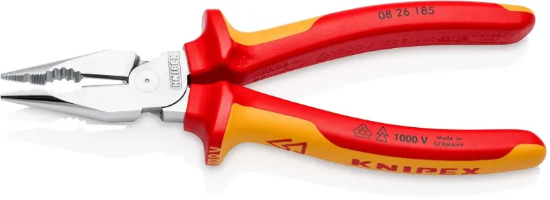 Kombinované úzké ploché kleště 185 mm VDE Knipex 08 26 185 (K 08 26 185)