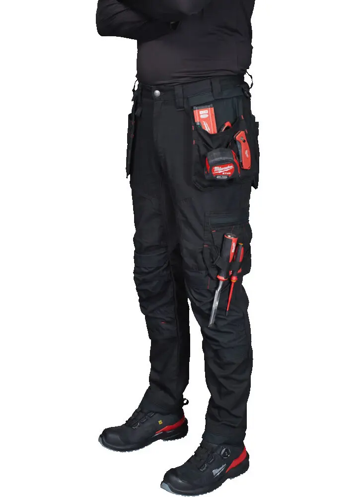 Pracovní kalhoty Milwaukee FREEFLEX WP BL 54, černé, Vel. 54/XL, 4932498195