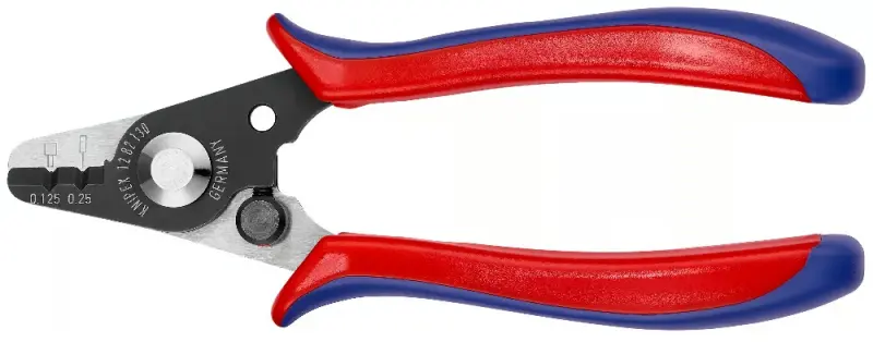 Odizolovací kleště 130 mm Knipex 12 82 130 SB - pro světlovodné kabely Coating (K 12 82 130 SB)