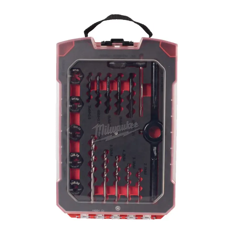 Sada metrických závitníků a matric Milwaukee 17 ks, 4932498720