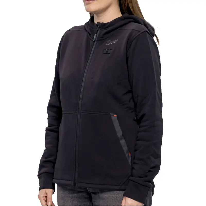 Dámská vyhřívaná mikina s kapucí Milwaukee M12 HHLBL5-0 (XL) černá (MI4932499197)