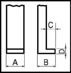 Stahovací háky (pár) pro stahovák Universal veliko (KUK2-300-P)