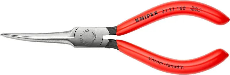 Jehlové kleště Knipex 31 21 160 SB - pro elektroniku, zahnuté (K 31 21 160 SB)