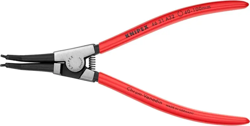 Kleště Knipex 46 31 A32 - vnější pojistné kroužky, vyhnuté hroty 45° (K 46 31 A32)