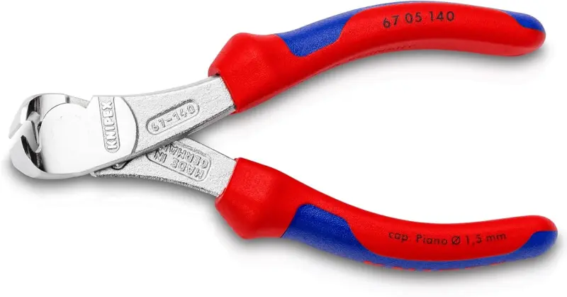 Čelní silové štípací kleště 140 mm KNIPEX 67 05 140 - chromováno, vícesložkové návleky (K 67 05 140)