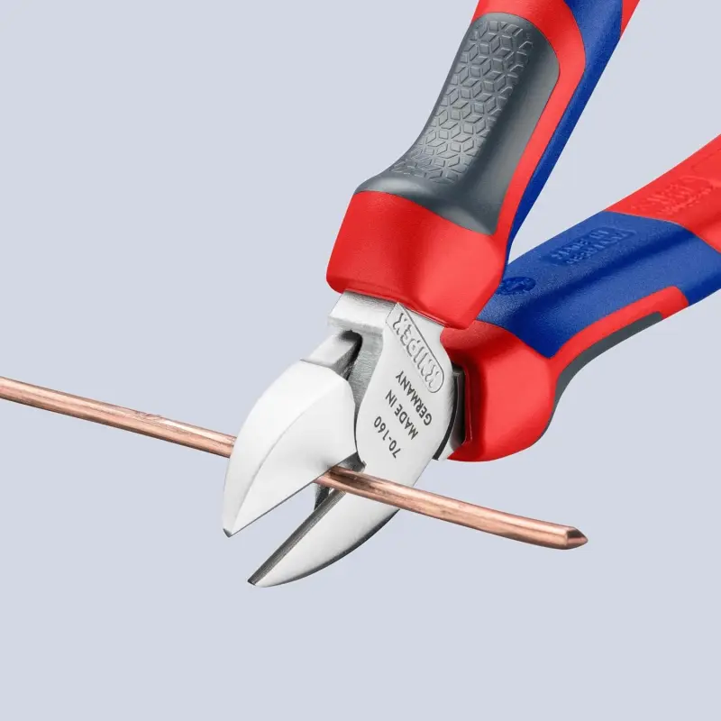 Boční štípací kleště Knipex 70 05 160 SB - komfortní rukojeť, chromováno (K 70 05 160 SB)