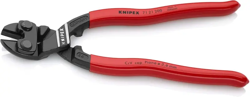 Kompaktní štípací kleště Knipex 71 21 200 SB - CoBolt®, potaženo plastem (K 71 21 200 SB)