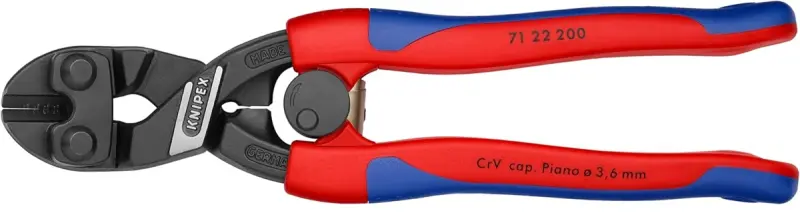 Kompaktní štípací kleště Knipex 71 22 200 SB - CoBolt®, vícesložkové návleky (K 71 22 200 SB)