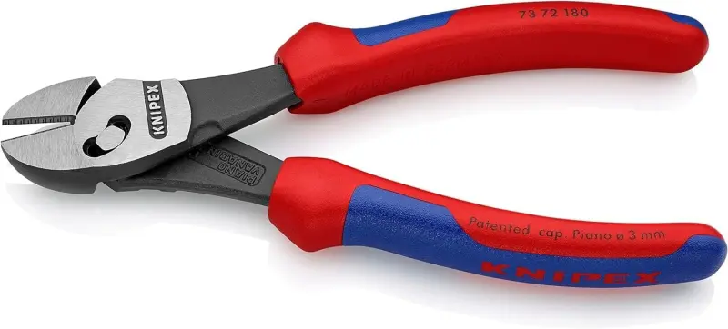 Boční štípací kleště Knipex 73 72 180 BK "TwinForce" - silové (K 73 72 180 BK)