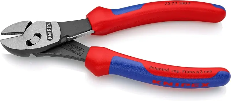 Boční štípací kleště Knipex 73 72 180 F "TwinForce" - silové, s pružinou (K73 72 180 F)