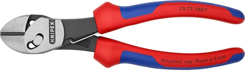 Boční štípací kleště Knipex 73 72 180 F "TwinForce" - silové, s pružinou (K73 72 180 F)