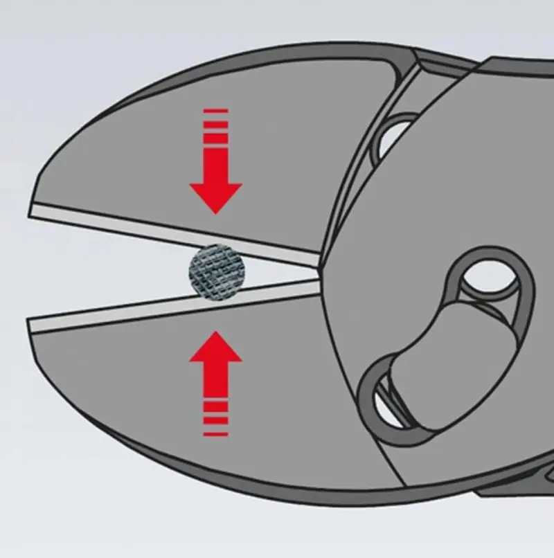 Boční štípací kleště Knipex 73 72 180 F "TwinForce" - silové, s pružinou (K73 72 180 F)