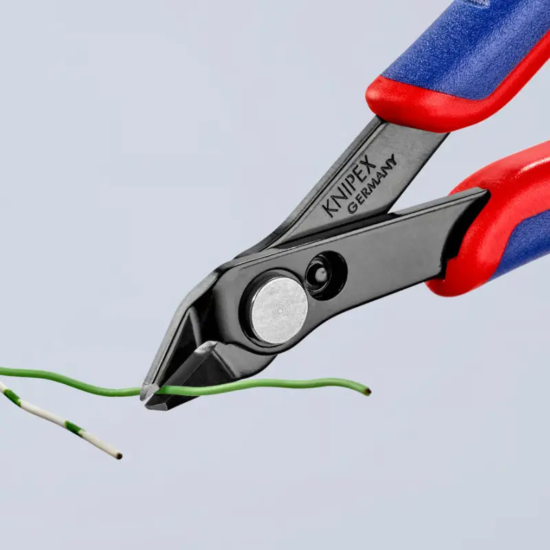 Boční štípací kleště Knipex 78 81 125 SB - Electronic Super-Knips, tvrdé dráty (K 78 81 125 SB)