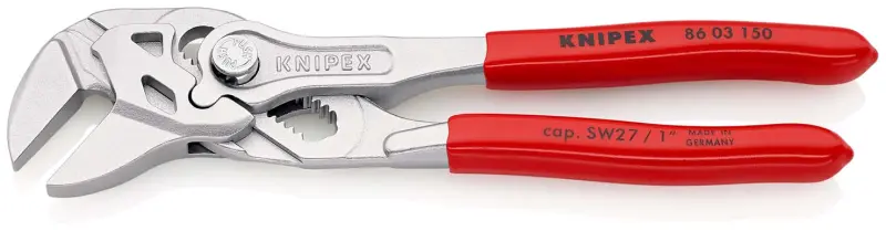 Klešťový klíč Knipex 86 03 150 - kleště a klíč v jediném nástroji (v blistru) (K 86 03 150 SB)