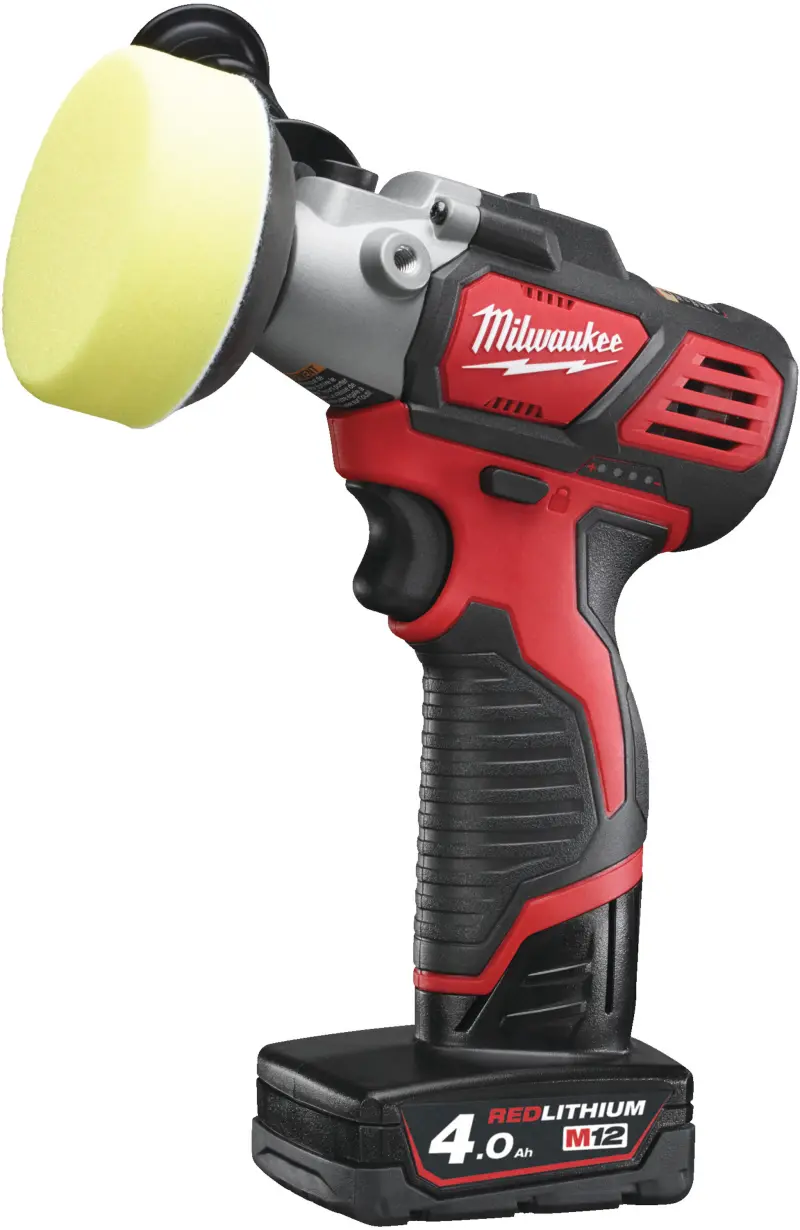 Aku leštička Milwaukee M12 BPS-421X, leštící bruska 50-76 mm, 1x aku M12 B2 a M12 B4 + nabíječka M12 C12 C, 4933447799 (MI4933447799)