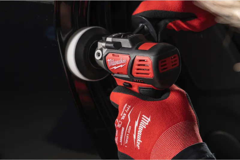 Aku leštička Milwaukee M12 BPS-421X, leštící bruska 50-76 mm, 1x aku M12 B2 a M12 B4 + nabíječka M12 C12 C, 4933447799 (MI4933447799)