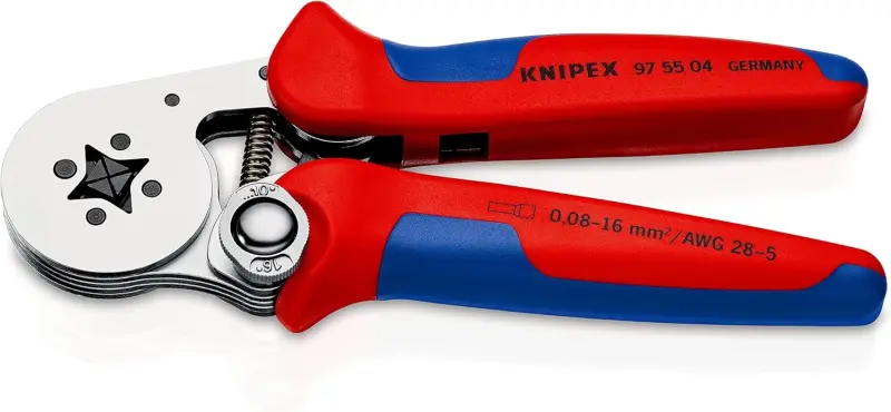 Lisovací kleště Knipex 97 55 04 - samonastavitelné, boční zavádění (K 97 55 04)