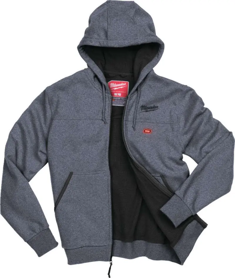 Aku vyhřívaná mikina s kapucí Milwaukee HHGREY3-0 (L) šedá, pánská, bez Aku, 4933464354 (MI4933464354)